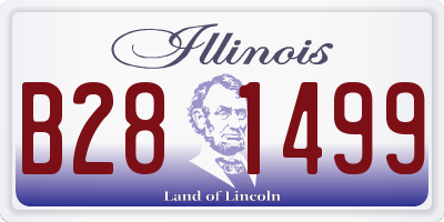 IL license plate B281499