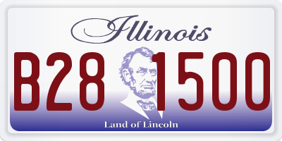 IL license plate B281500