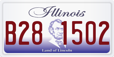 IL license plate B281502