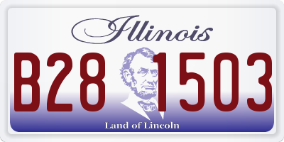 IL license plate B281503