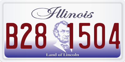 IL license plate B281504