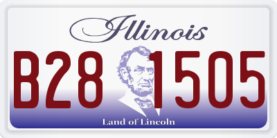 IL license plate B281505
