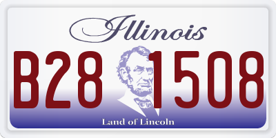 IL license plate B281508