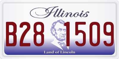 IL license plate B281509