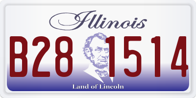 IL license plate B281514