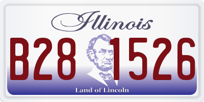 IL license plate B281526