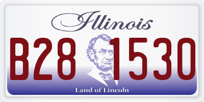 IL license plate B281530