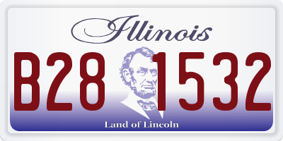 IL license plate B281532