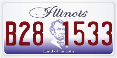 IL license plate B281533