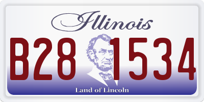 IL license plate B281534