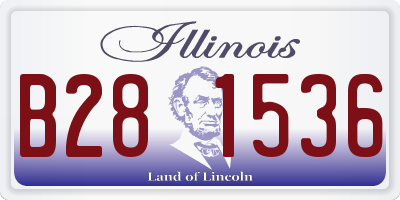 IL license plate B281536