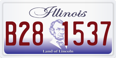 IL license plate B281537