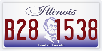 IL license plate B281538