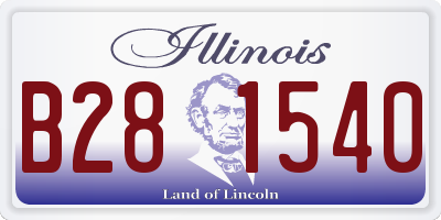 IL license plate B281540