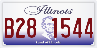 IL license plate B281544
