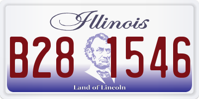 IL license plate B281546