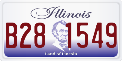IL license plate B281549