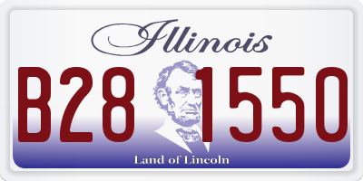 IL license plate B281550