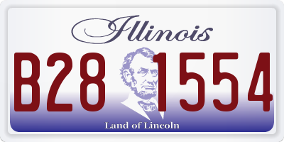 IL license plate B281554
