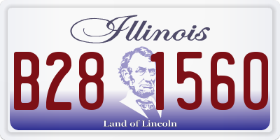IL license plate B281560