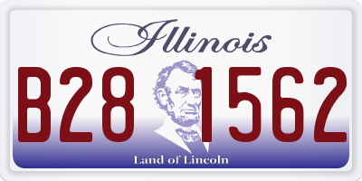 IL license plate B281562