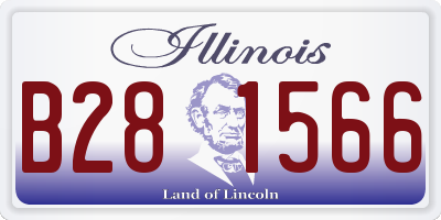 IL license plate B281566