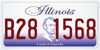 IL license plate B281568