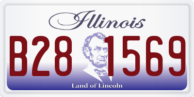 IL license plate B281569