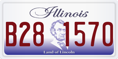 IL license plate B281570