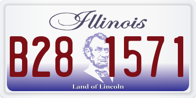 IL license plate B281571