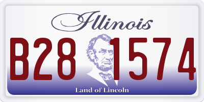 IL license plate B281574