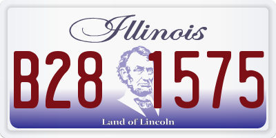 IL license plate B281575