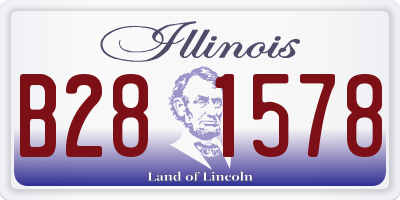 IL license plate B281578