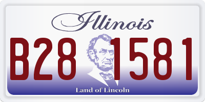 IL license plate B281581