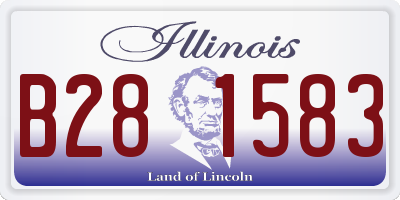 IL license plate B281583