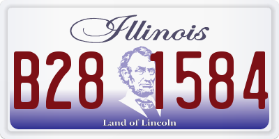 IL license plate B281584