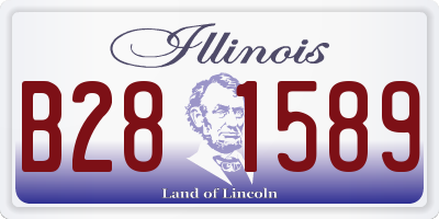 IL license plate B281589