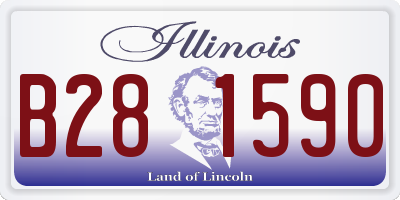 IL license plate B281590