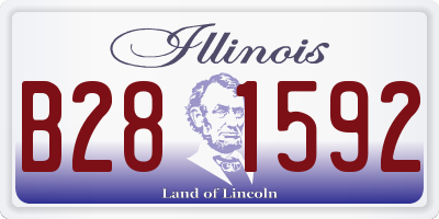 IL license plate B281592