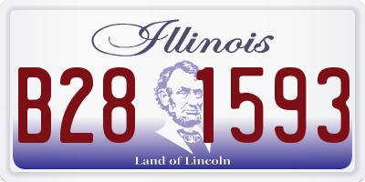 IL license plate B281593