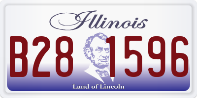 IL license plate B281596