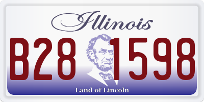 IL license plate B281598