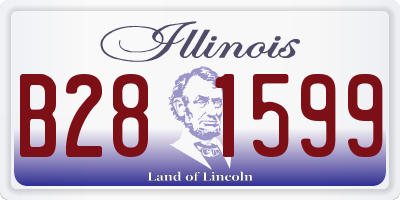 IL license plate B281599