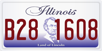 IL license plate B281608