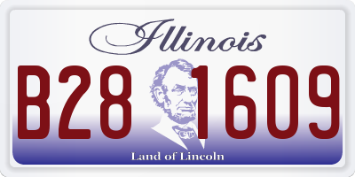 IL license plate B281609