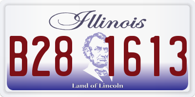 IL license plate B281613