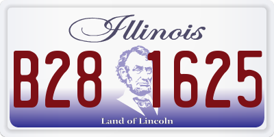 IL license plate B281625