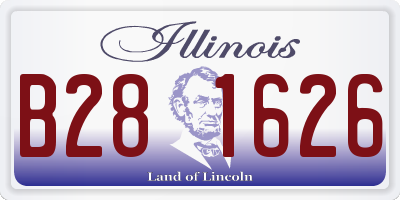 IL license plate B281626