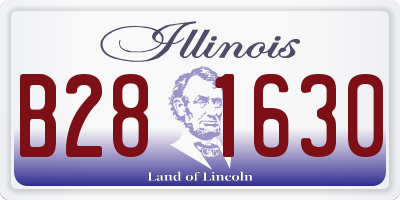 IL license plate B281630