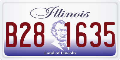 IL license plate B281635